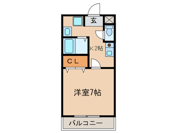 Ｋドミ－ル５０の物件間取画像